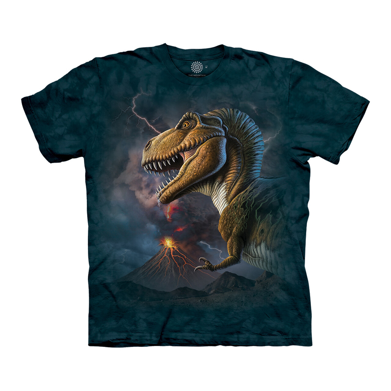 Tričko unisex The Mountain Volcano Rex - modré, XXL