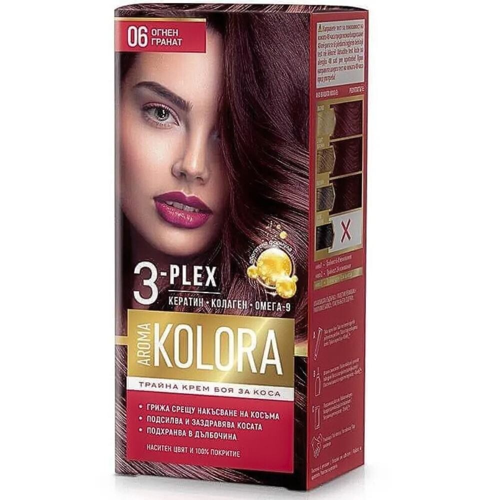 Farba na vlasy - Ohnivý granát č. 6 - Aroma Color