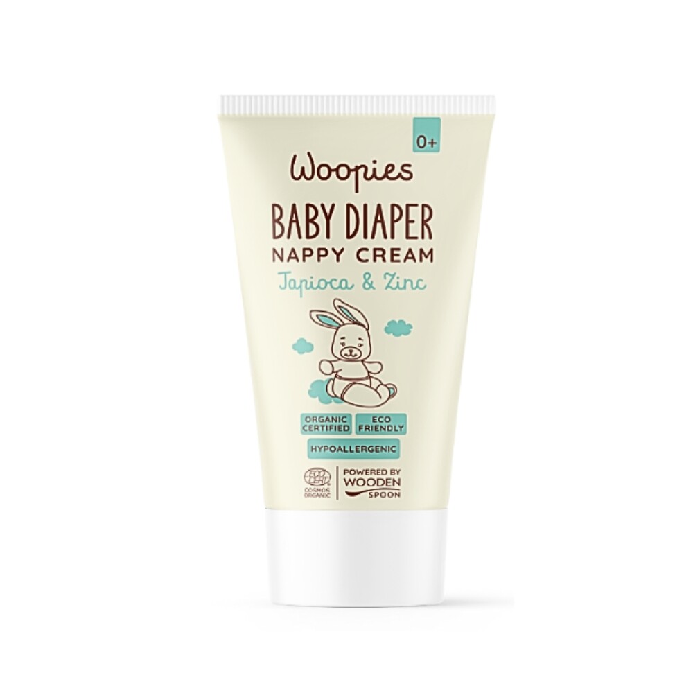 Detský organický krém proti zapareninám s tapiokou a zinkom Wooden Spoon 75ml