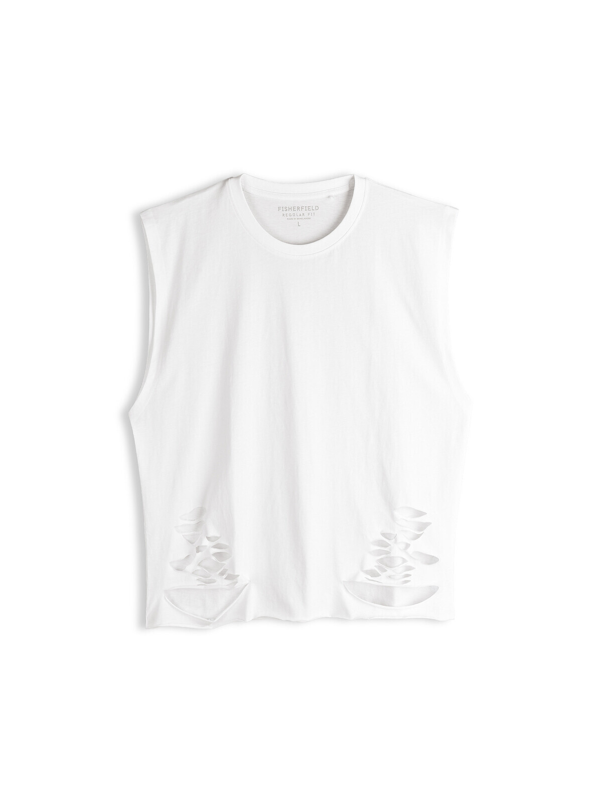 GATE Bavlnené tielko s dekoratívnymi prestrihmi