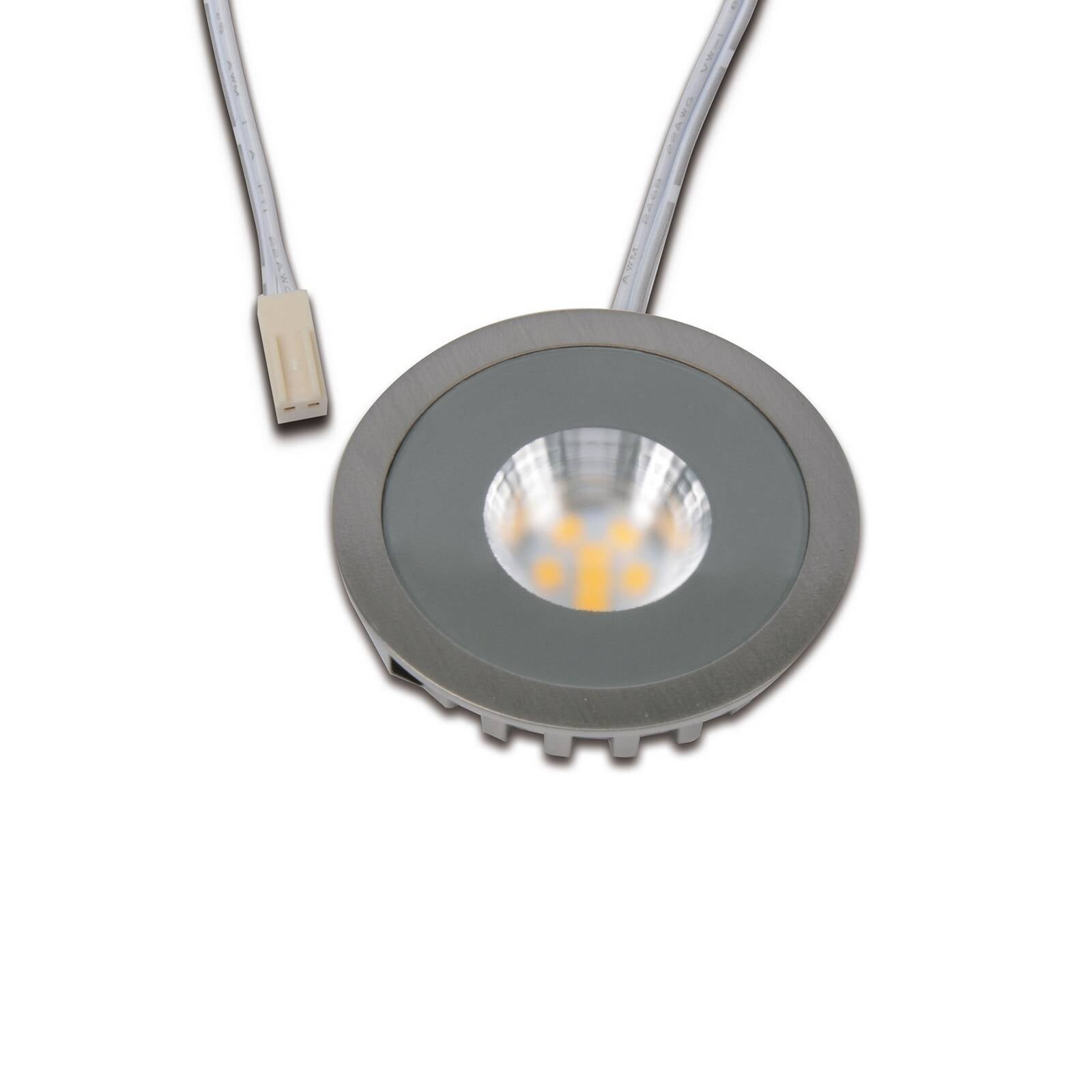 LED vstavané bodové svietidlo AR 45, 3 000 K Ø 5 cm nerezová oceľ hliník