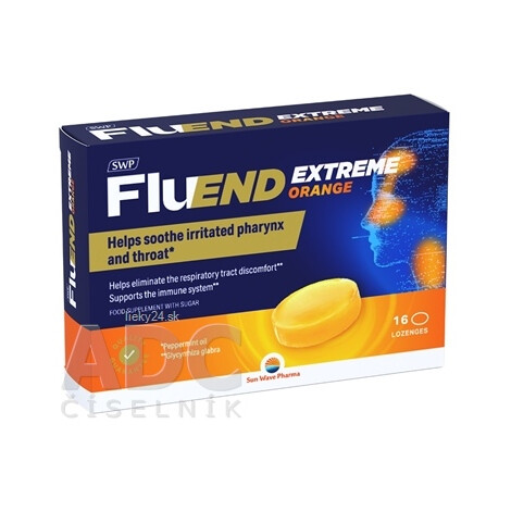 SWP FluEND EXTREME ORANGE pastilky na cmúľanie 16ks