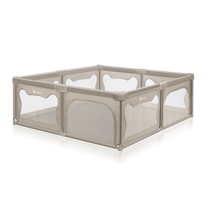 LIONELO Ohrádka pre deti Willow XL Beige Sand 187 x 207 cm