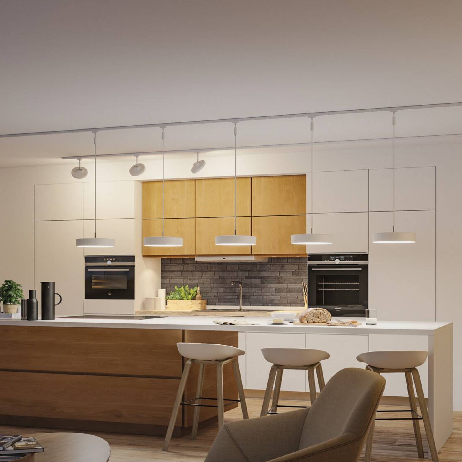 Paulmann URail Smart LED závesné svietidlo Hildor, signálna biela, ZigBee