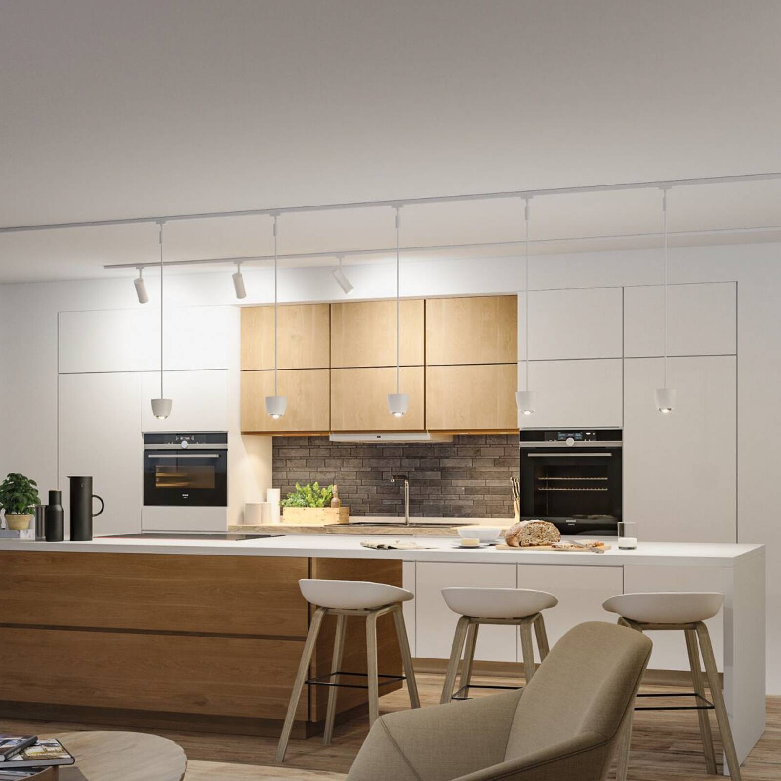 Paulmann URail Smart LED závesné svietidlo Tyros, signálna biela, ZigBee