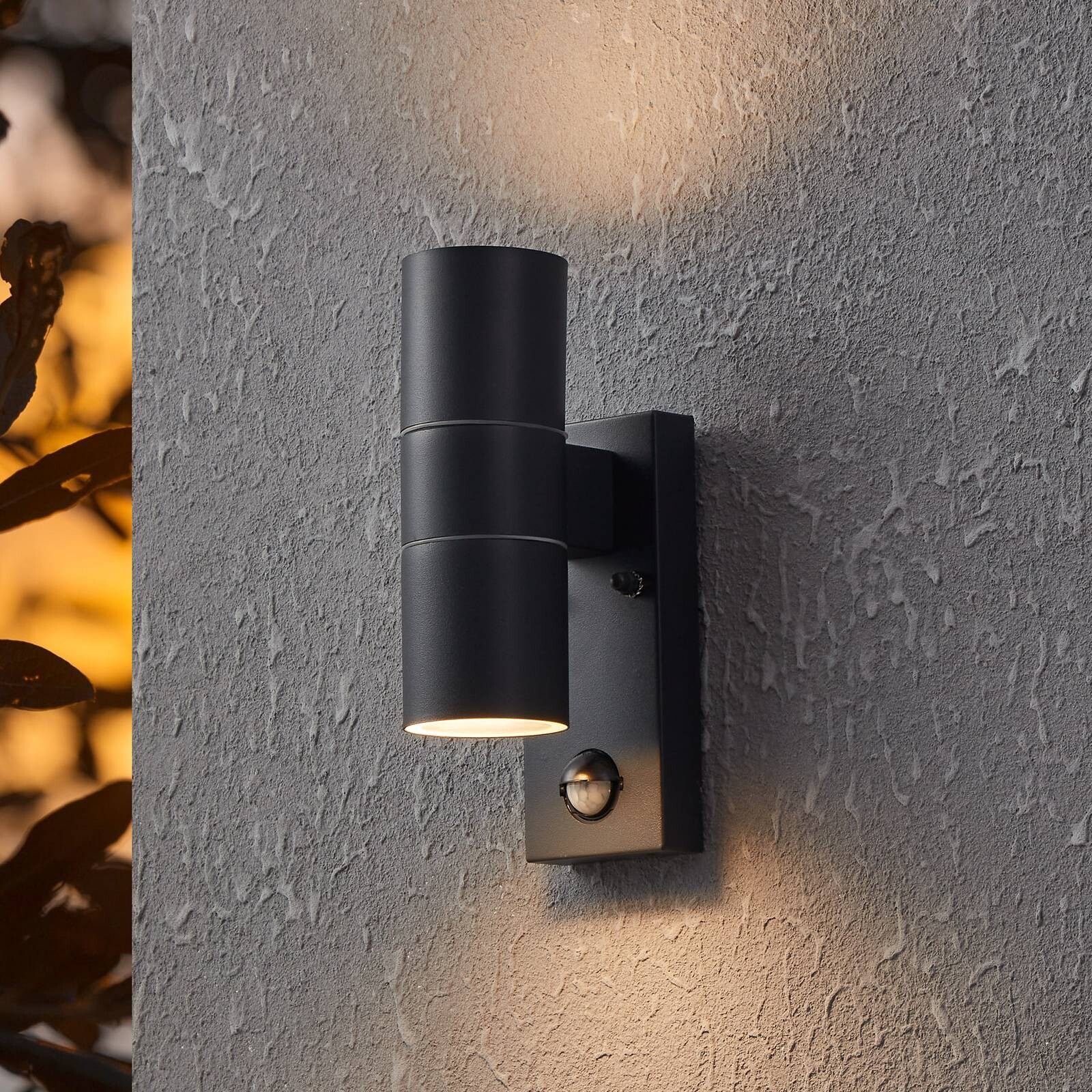 LED nástenné svetlo Riga 5 antracitová, 21 cm  kovový senzor, 2-pl.
