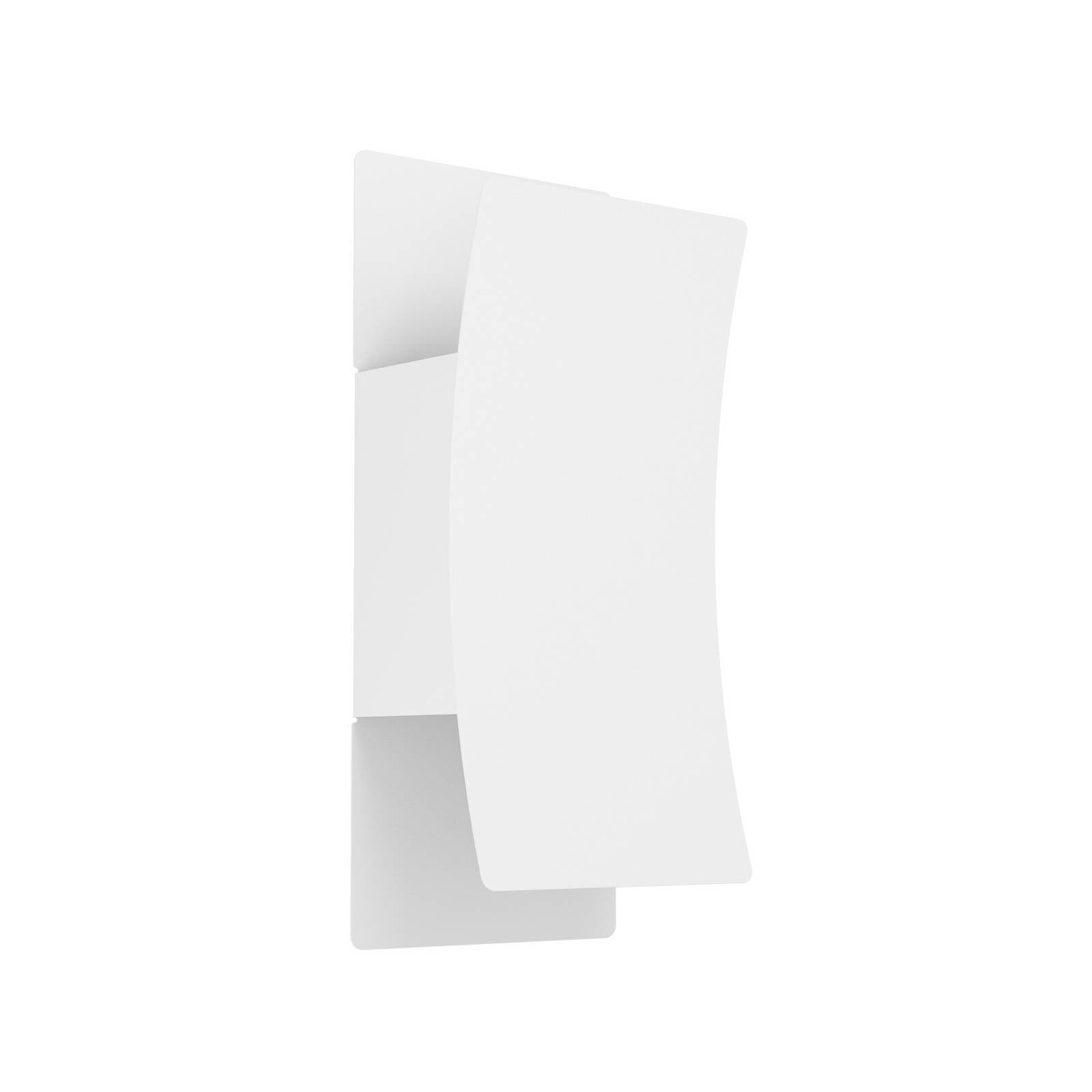 LED vonkajšie nástenné svietidlo Verdolino, biela, výška 28 cm, kov
