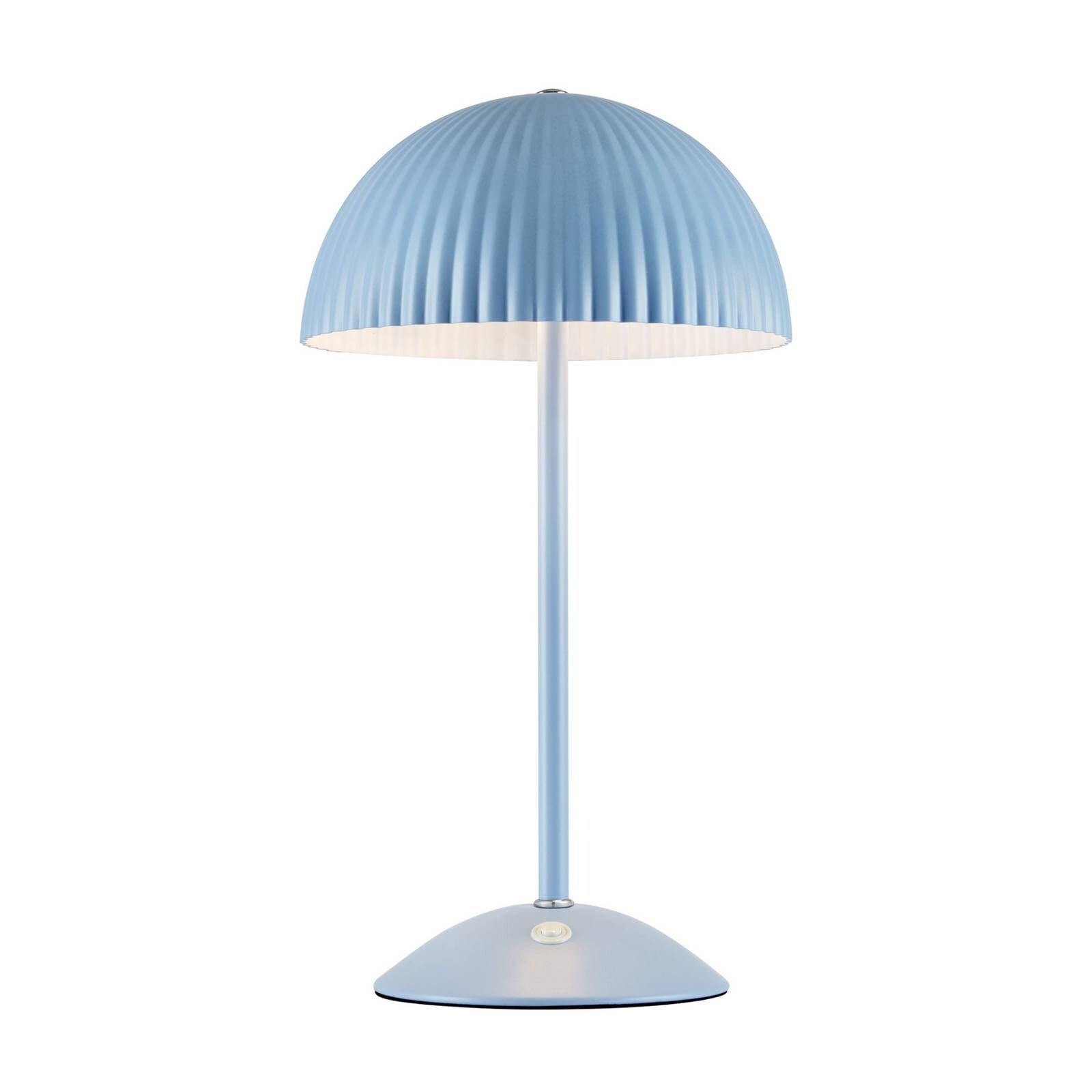 Stolová lampa Zin, modrá, železo, výška 35,5 cm, G9