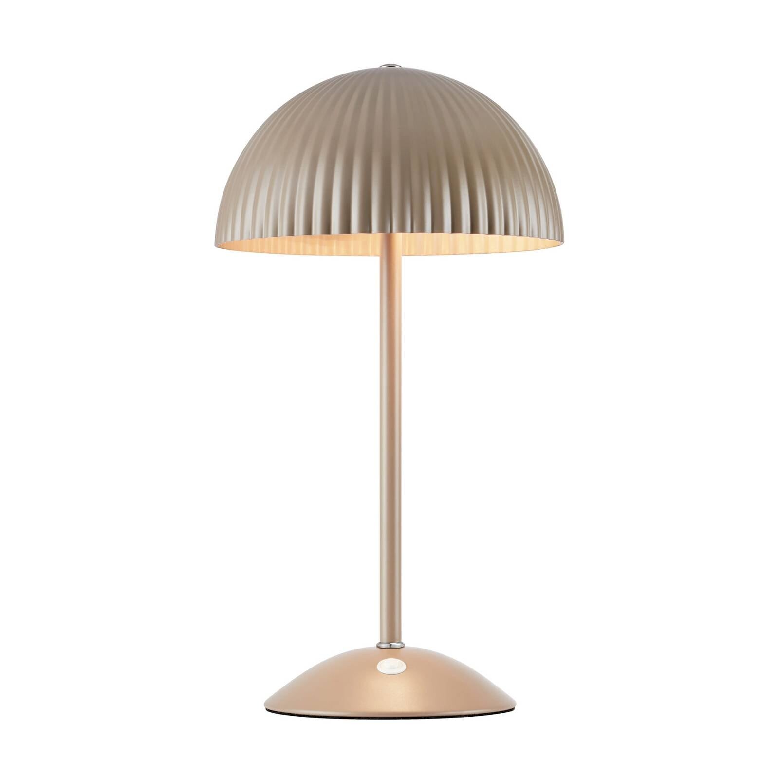Stolová lampa Zin, hnedá, železo, výška 35,5 cm, G9