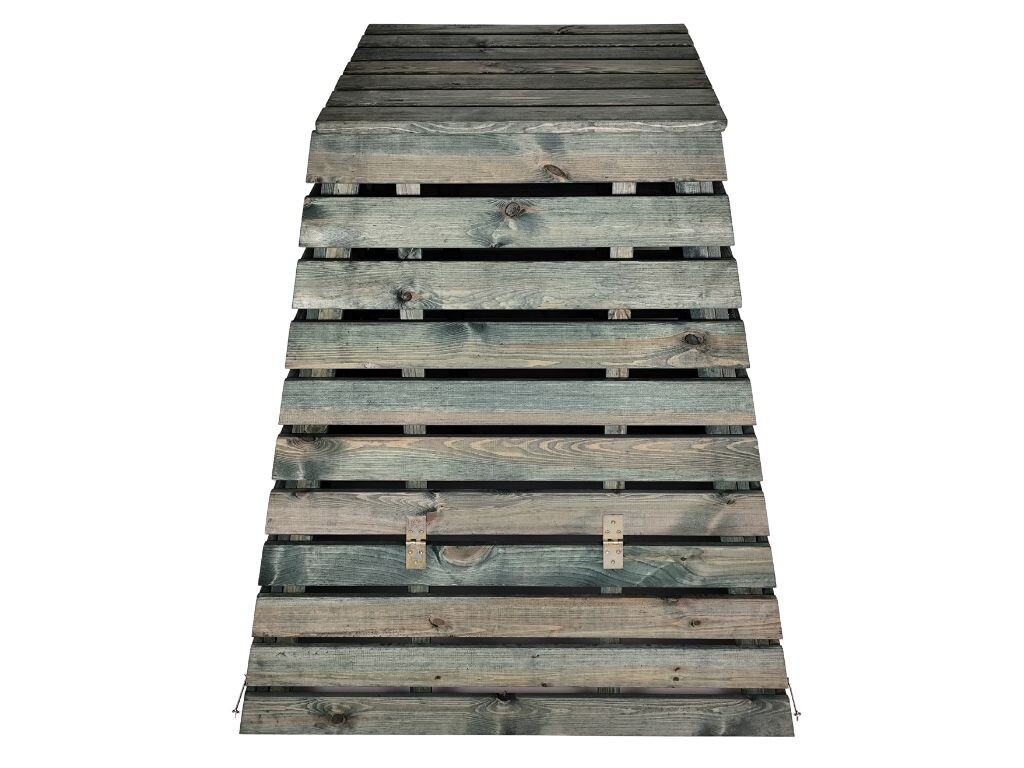 Drevený kompostér 800 L pyramída - česká výroba, zelený
