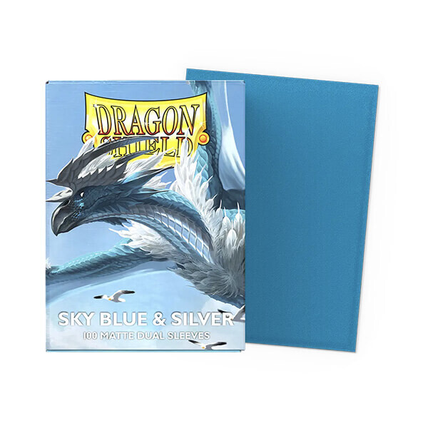 Dragon Shield Obaly na karty Dragon Shield Matte Dual Sleeves - Sky Blue and Silver - 100 ks