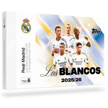 Topps 2025-2026 Topps Real Madrid Los Blancos Hobby Box - futbalové karty