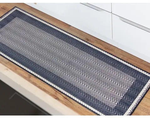 Koberec Lineo (Victory) 67x180 cm, modrý%