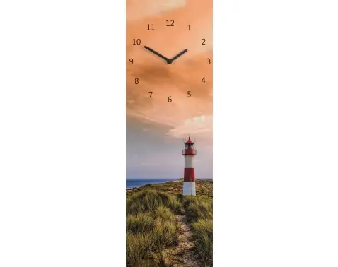 Nástenné hodiny Maják, 20x60 cm%