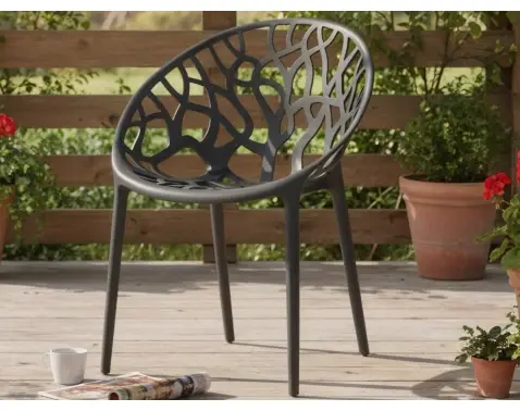 Jedálenská stolička Puro, antracitová%