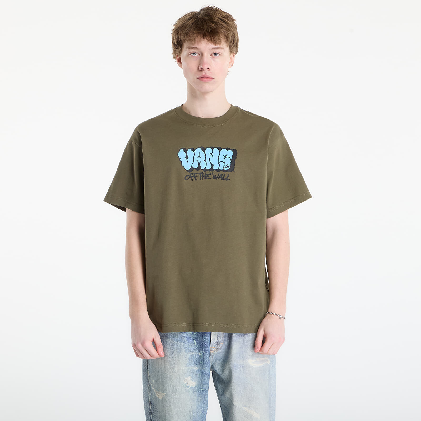 Tričko Vans Vans Graff Loose SS Tee MoSSy Olive S