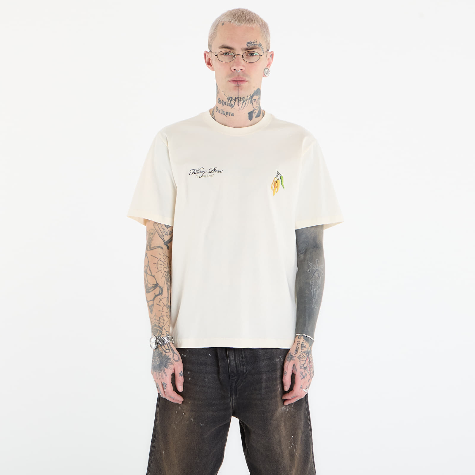 Tričko Filling Pieces T-Shirt Pepper Antique White S