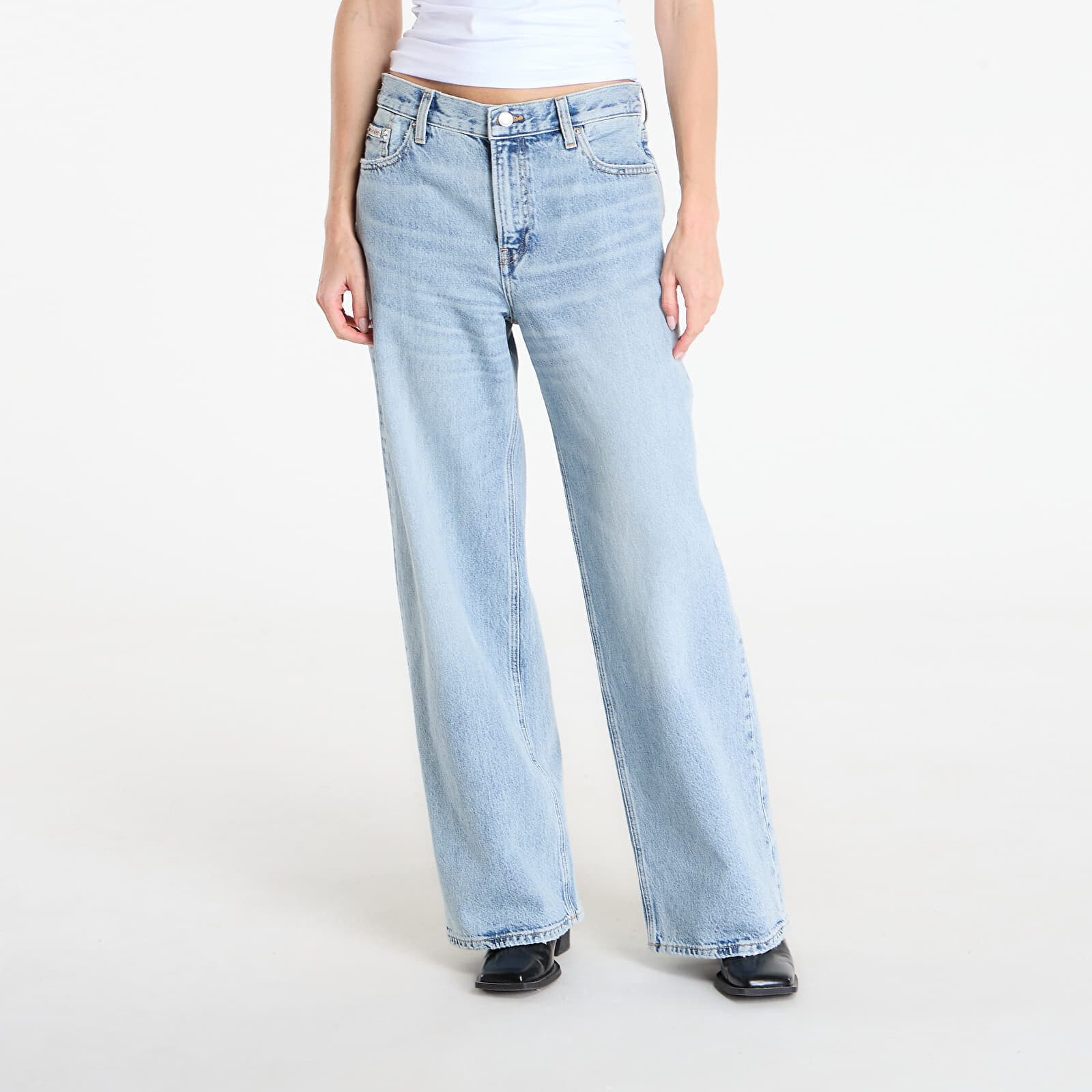 Džínsy Calvin Klein Jeans Low Rise Baggy Vintage Jeans Blue S/29