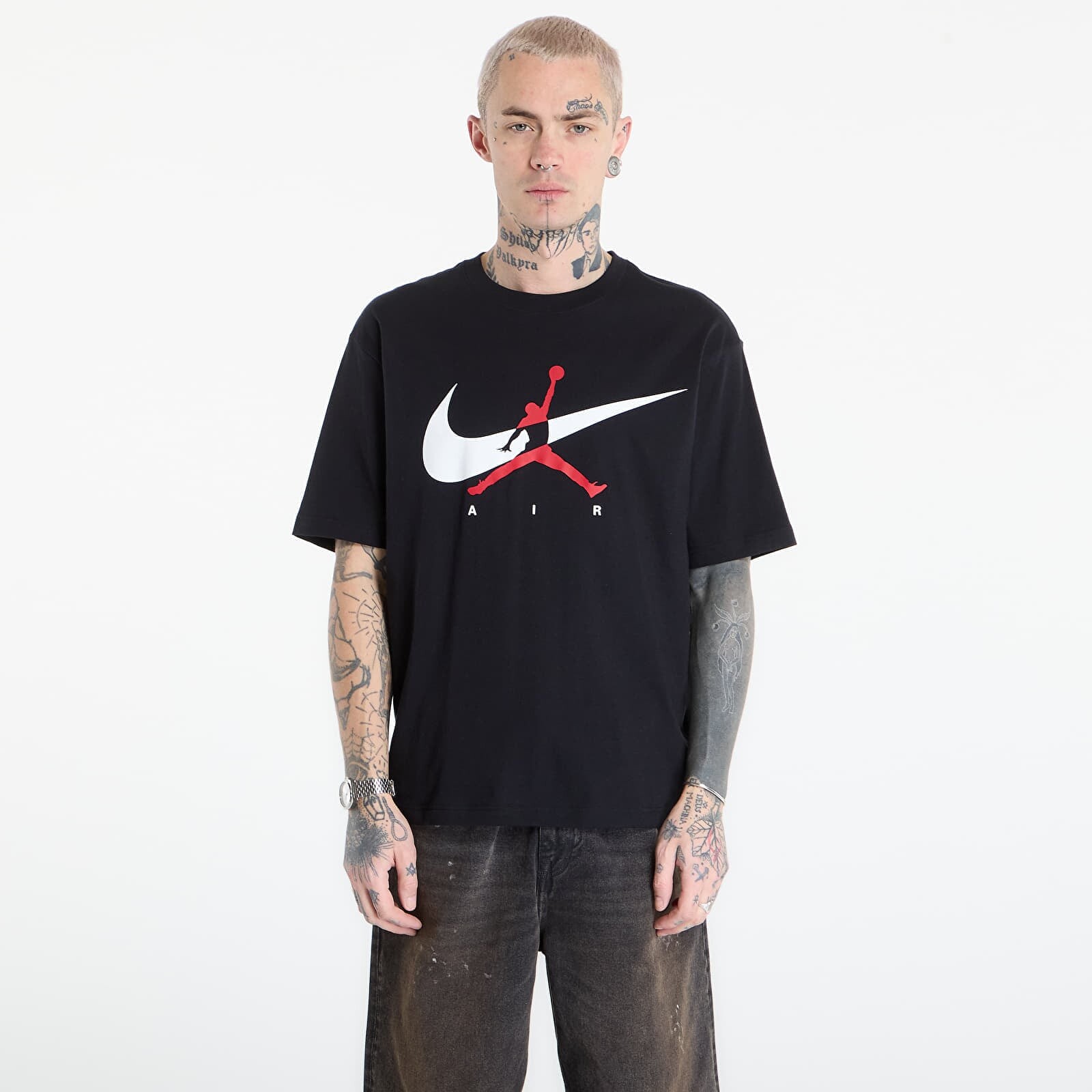 Tričko Jordan Brooklyn Men's Jumpman T-Shirt Black/ White XS