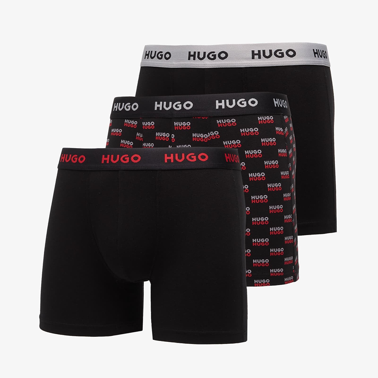 Boxerky Hugo Boss Boxer Briefs 3-Pack Design Black S