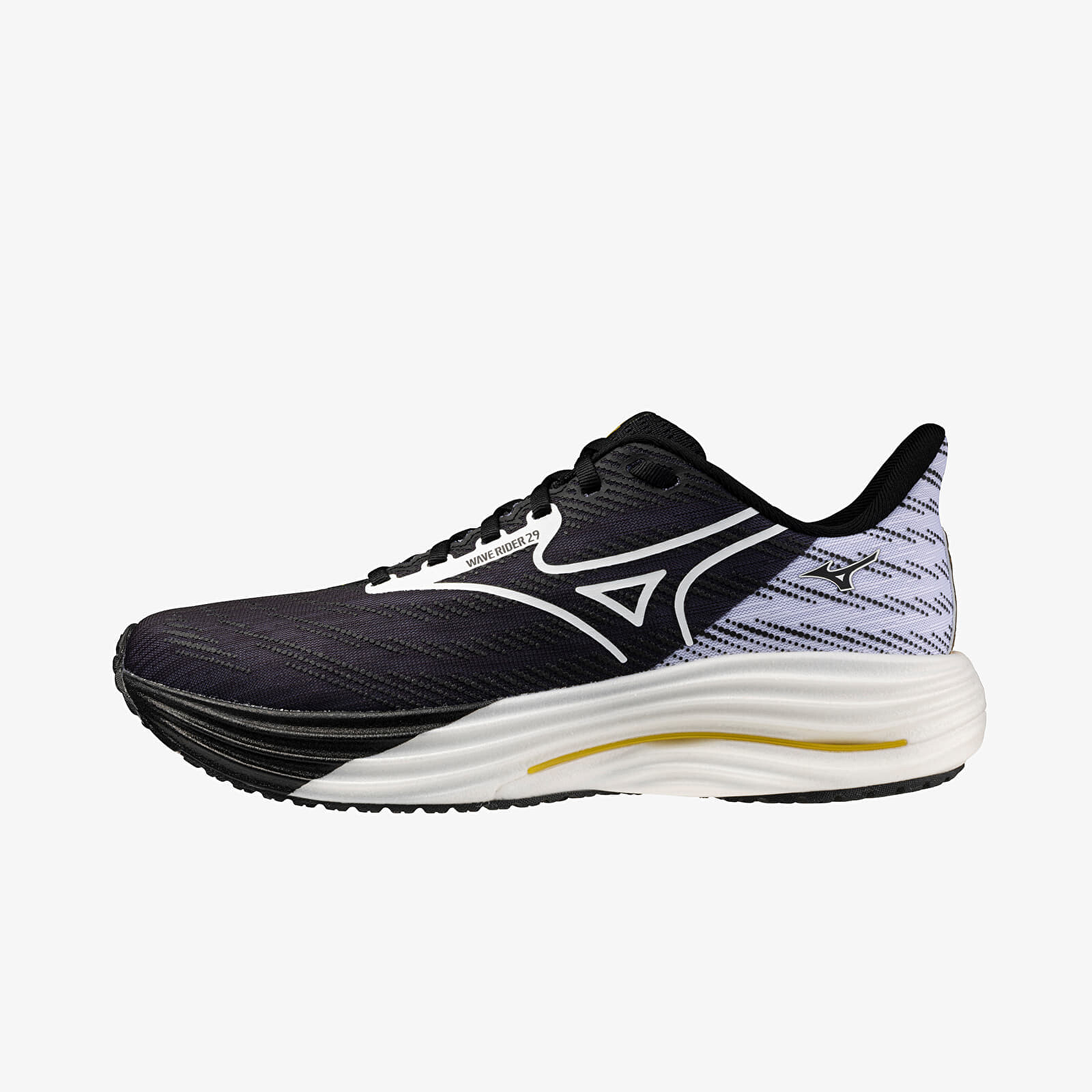 Tenisky Mizuno Wave Rider 29 (U) Black/ White/ Gold EUR 43