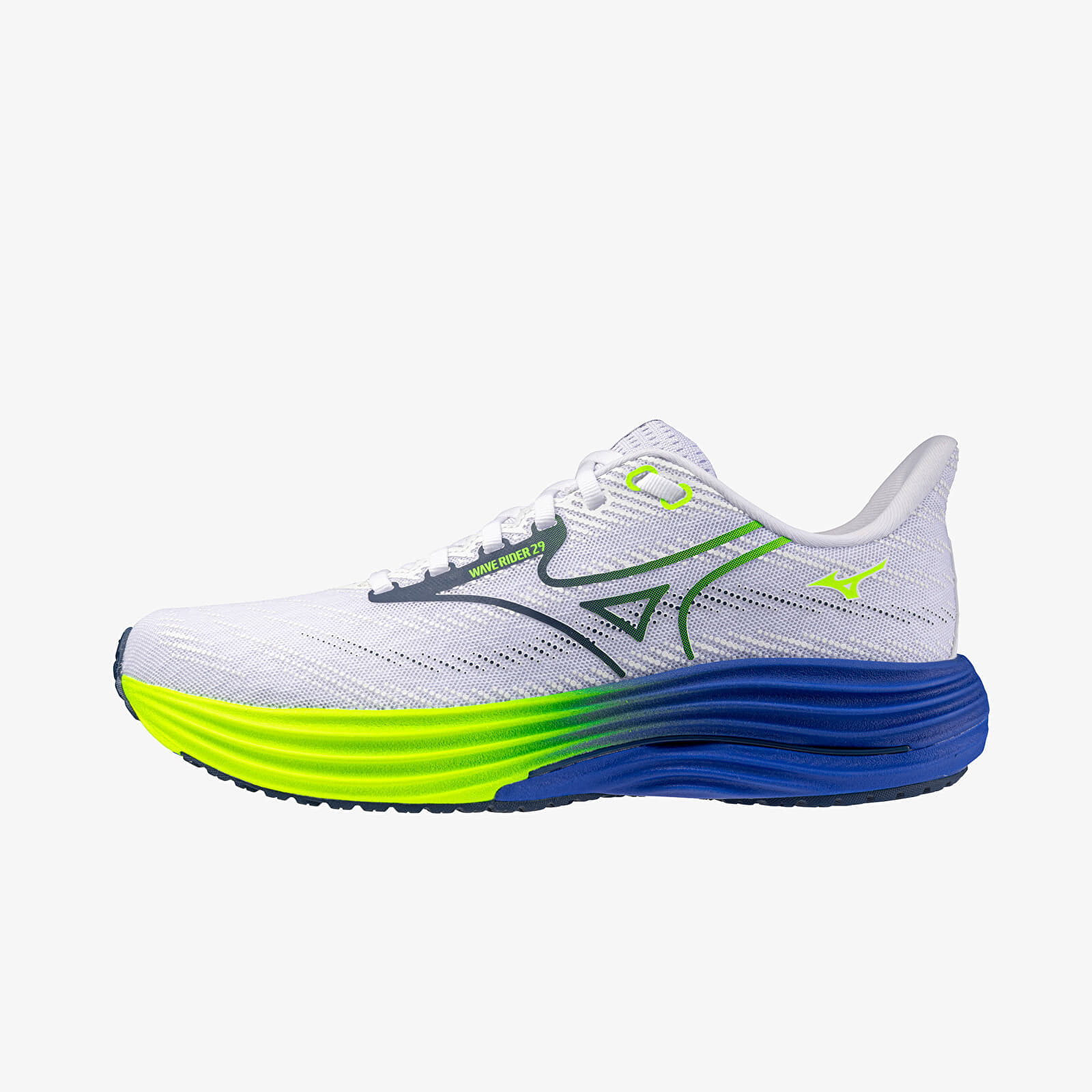 Tenisky Mizuno Wave Rider 29 (M) White/ Estate Blue/ Lightning Ye EUR 41