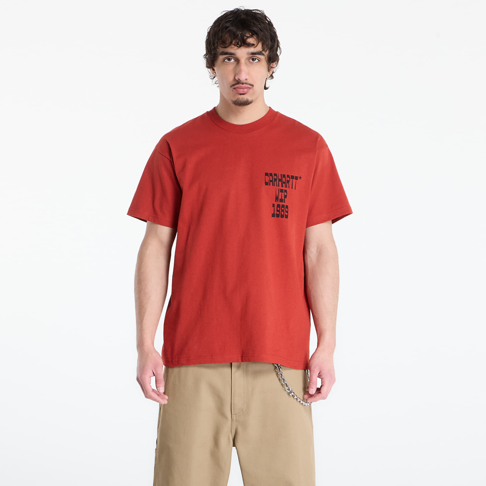 Tričko Carhartt WIP S/S Blocks T-Shirt UNISEX Oxide Red L