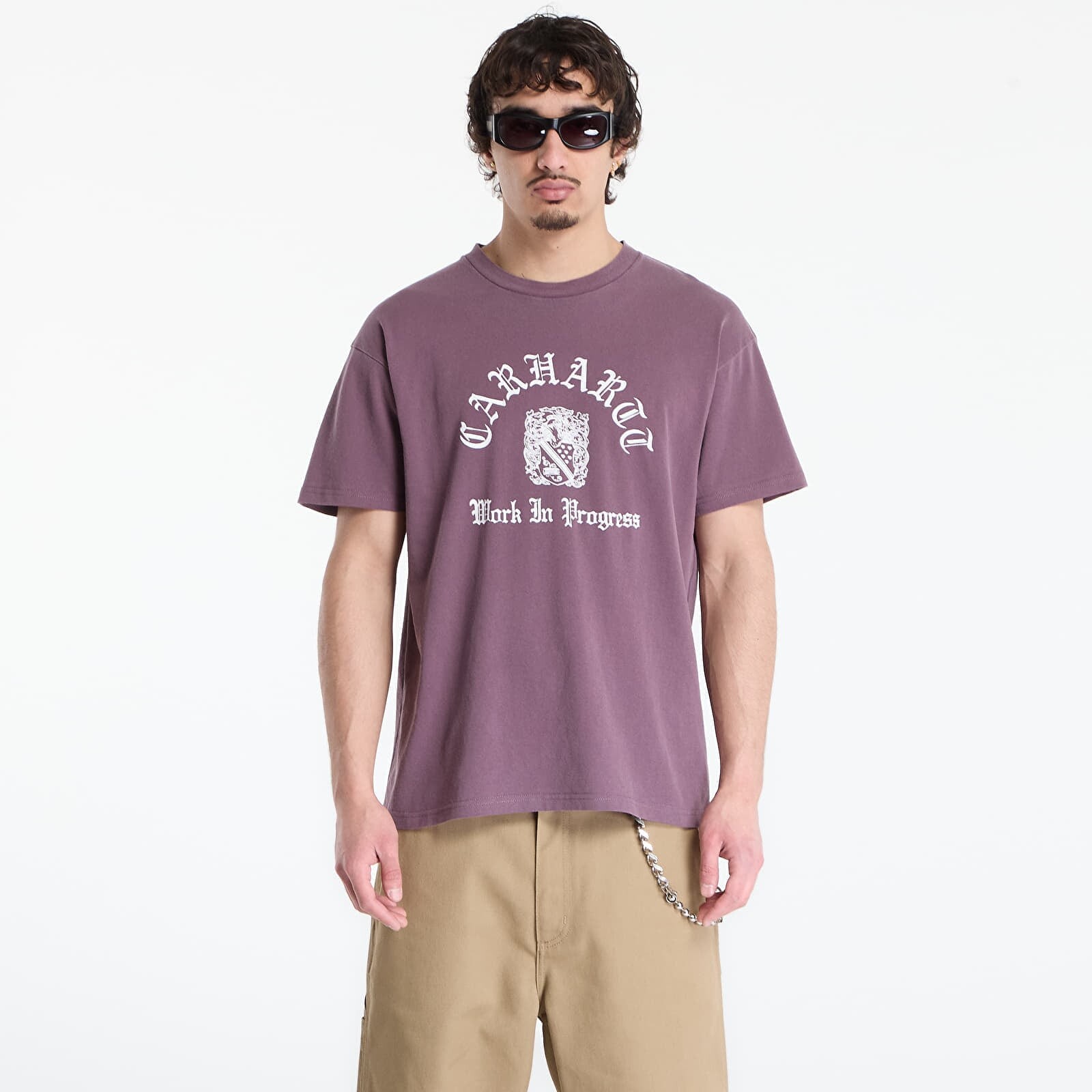 Tričko Carhartt WIP S/S Coat Of Arms T-Shirt UNISEX Cozy Purple M