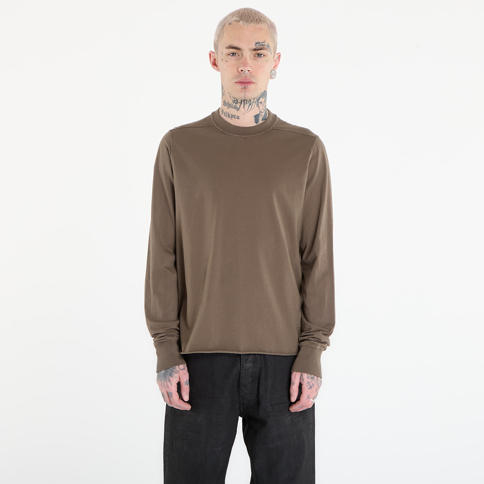 Tričko Rick Owens DRKSHDW Crewneck Sweat Longsleeve Dust L