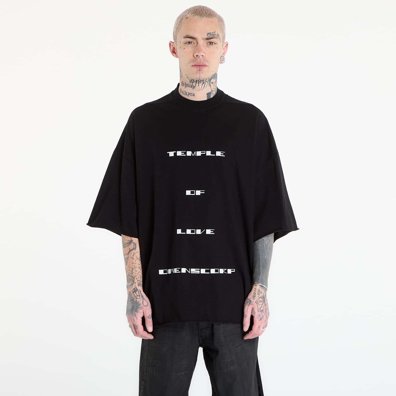 Tričko Rick Owens DRKSHDW Tommy T-Shirt Black/ Milk Universal