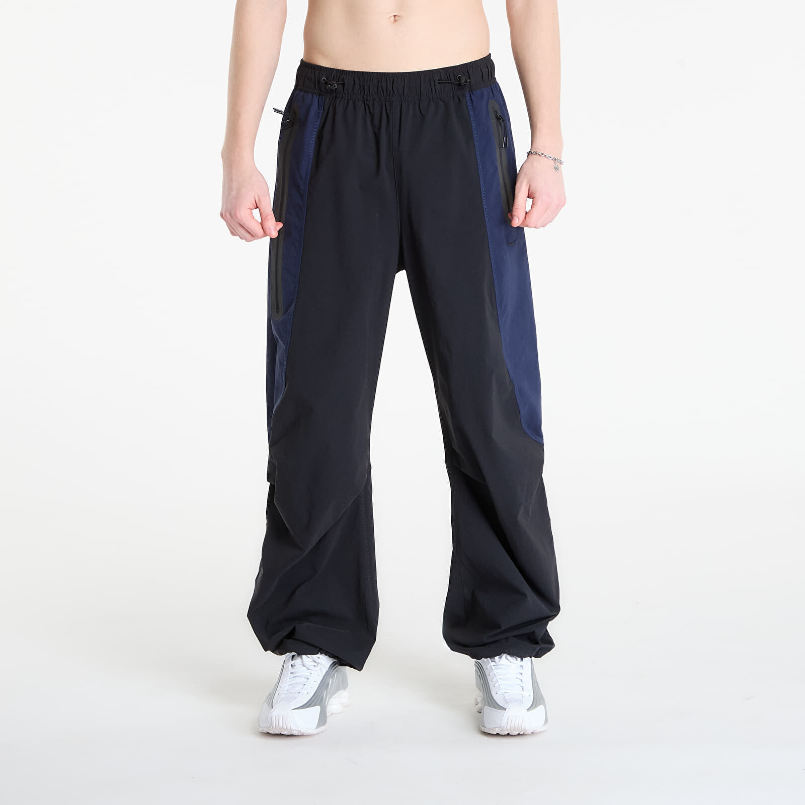 Kalhoty Nike Tech Men's Dri-FIT Woven Color-Block Pants Black/ Obsidian/ Black XXL