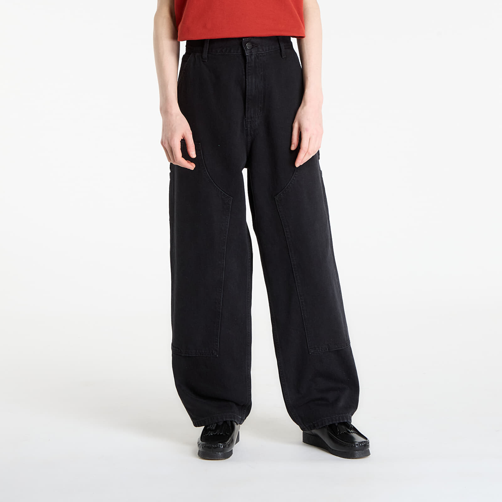 Džínsy Carhartt WIP W' Brandon Double Knee Pant Black L