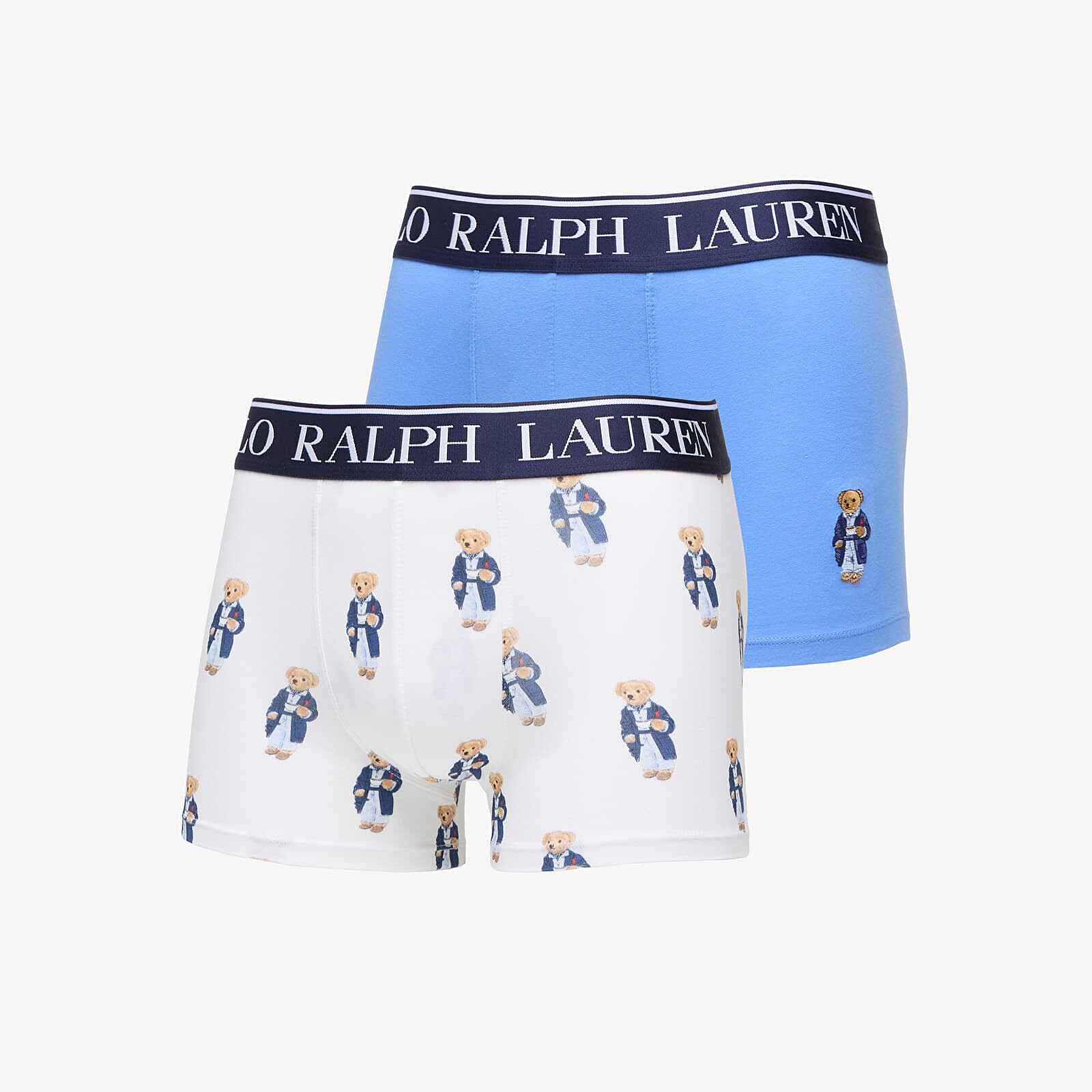 Boxerky Ralph Lauren Trunk Gb 2-Pack White/ Blue XL
