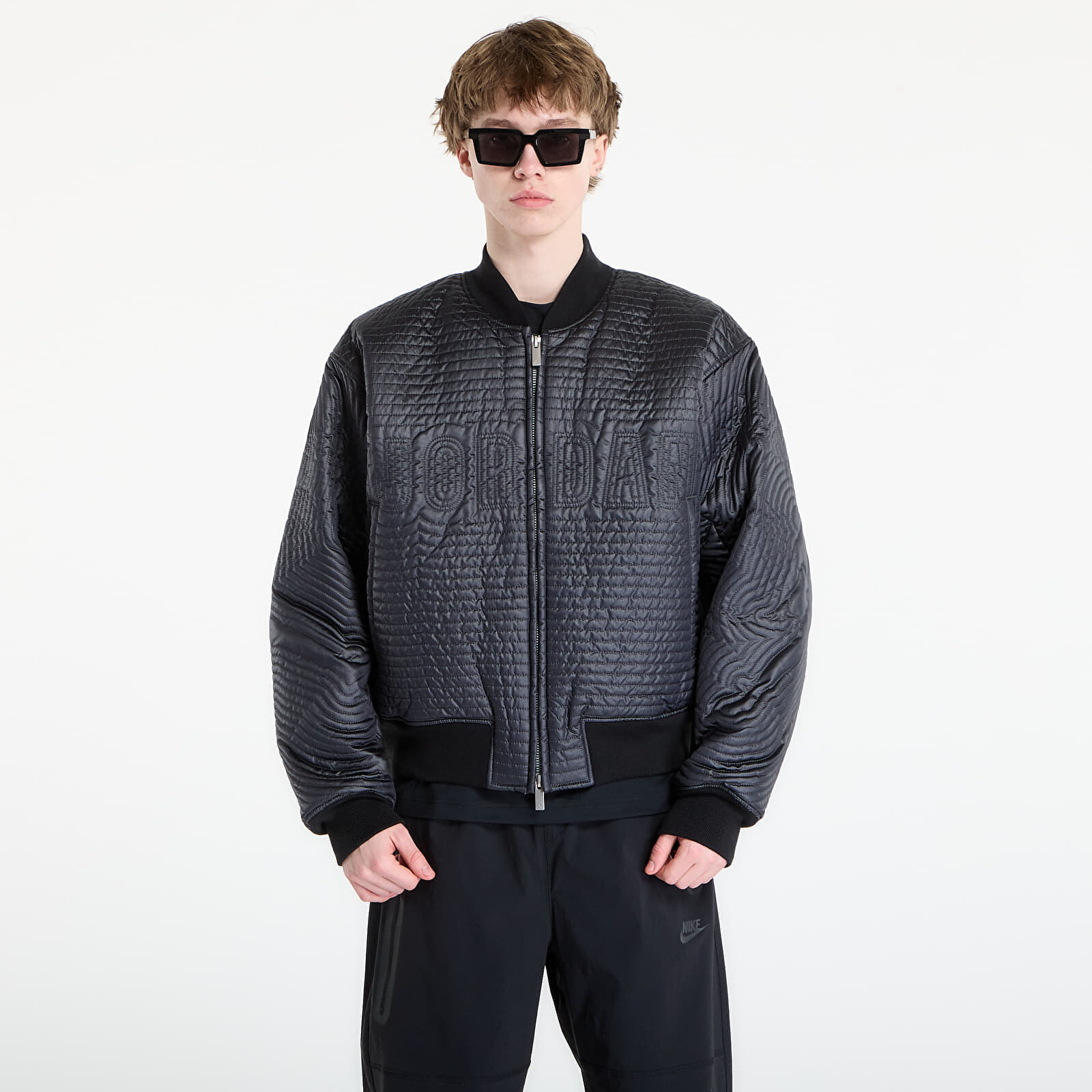 Bunda Jordan Flight Men's Nylon Varsity Jacket Black M