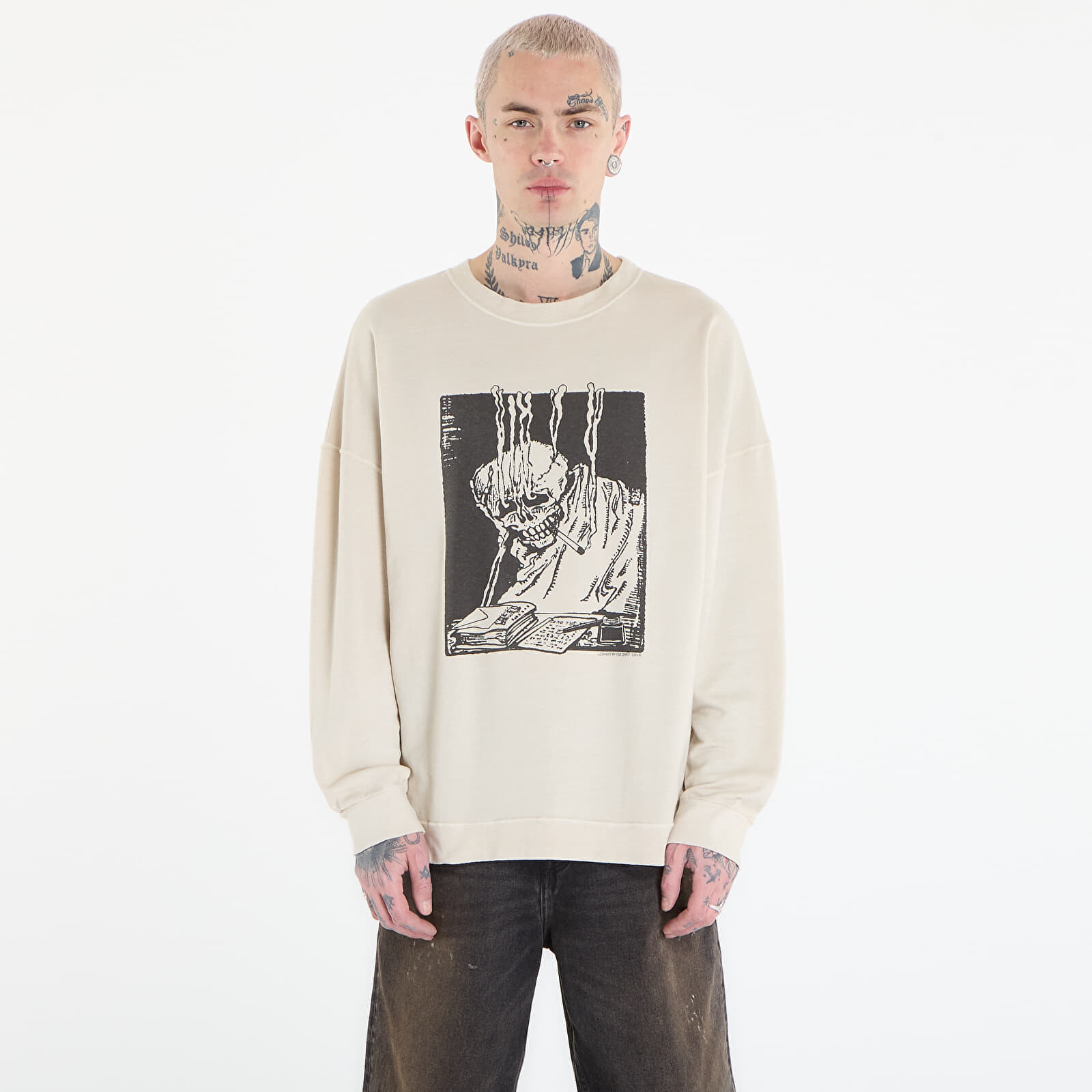 Mikina OUR LEGACY Slack Sweatshirt Angry Fan Mail Print 52