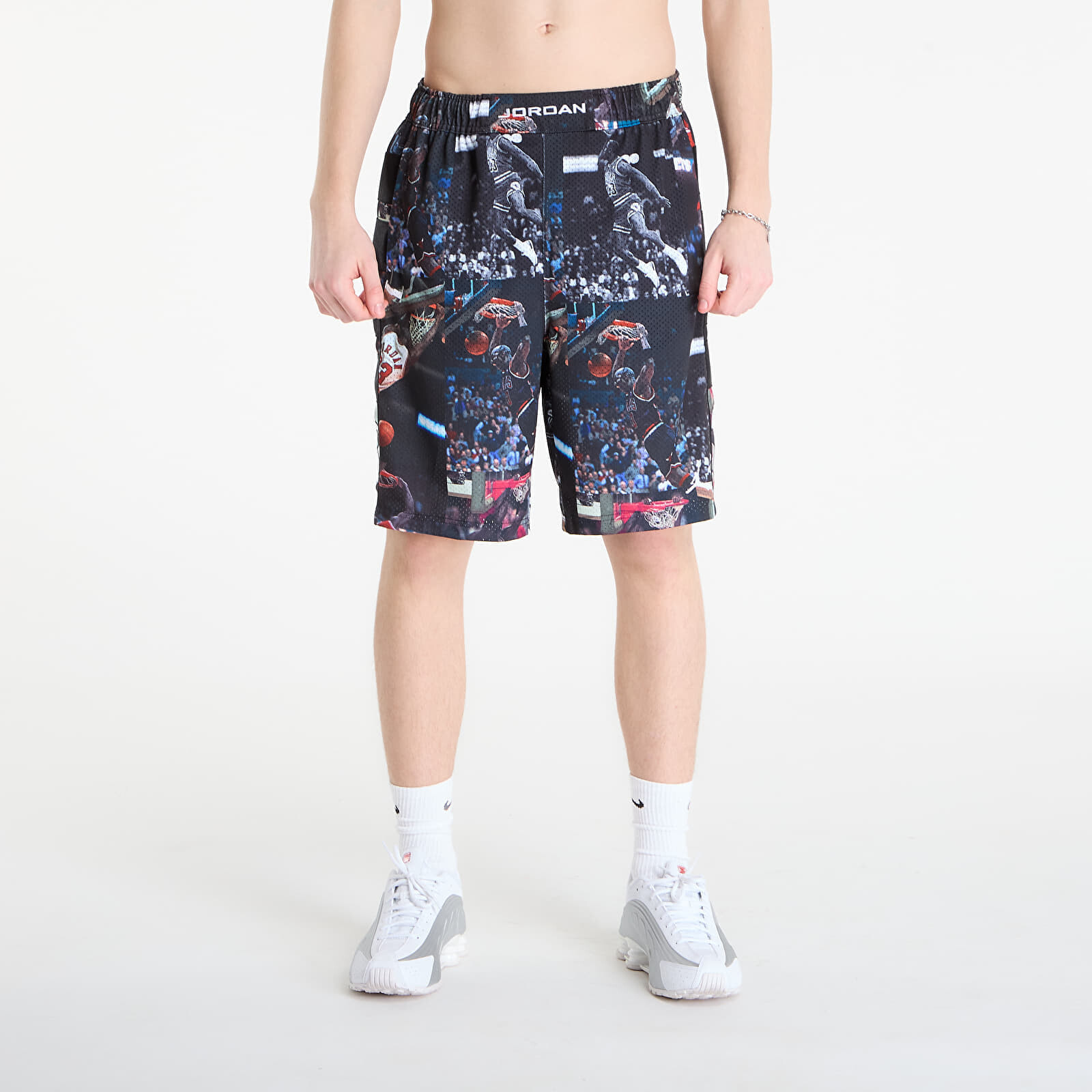 Šortky Jordan Flight Men's Printed Cat Scratch Shorts Black M