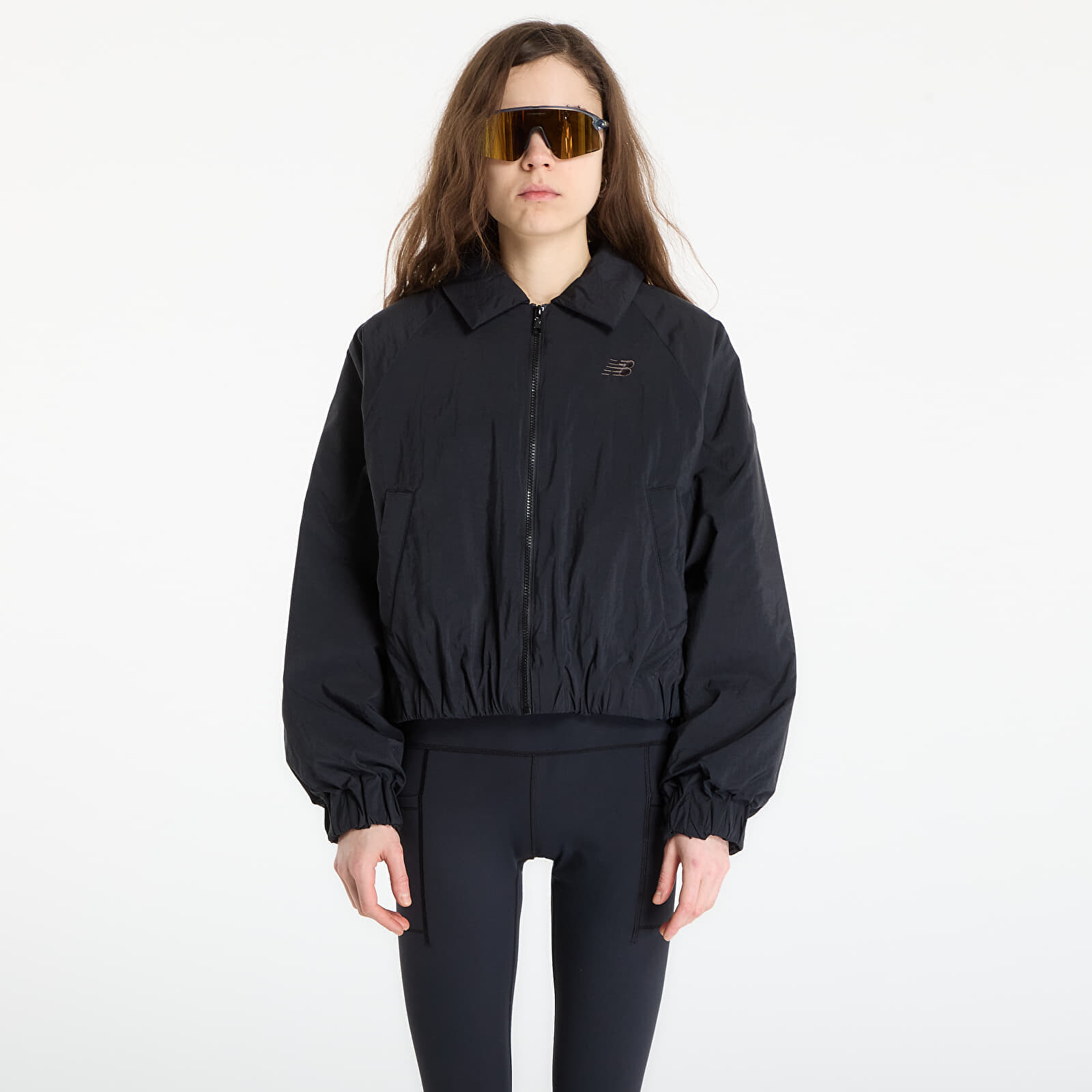 Bunda New Balance Woven Bomber Jacket Black M