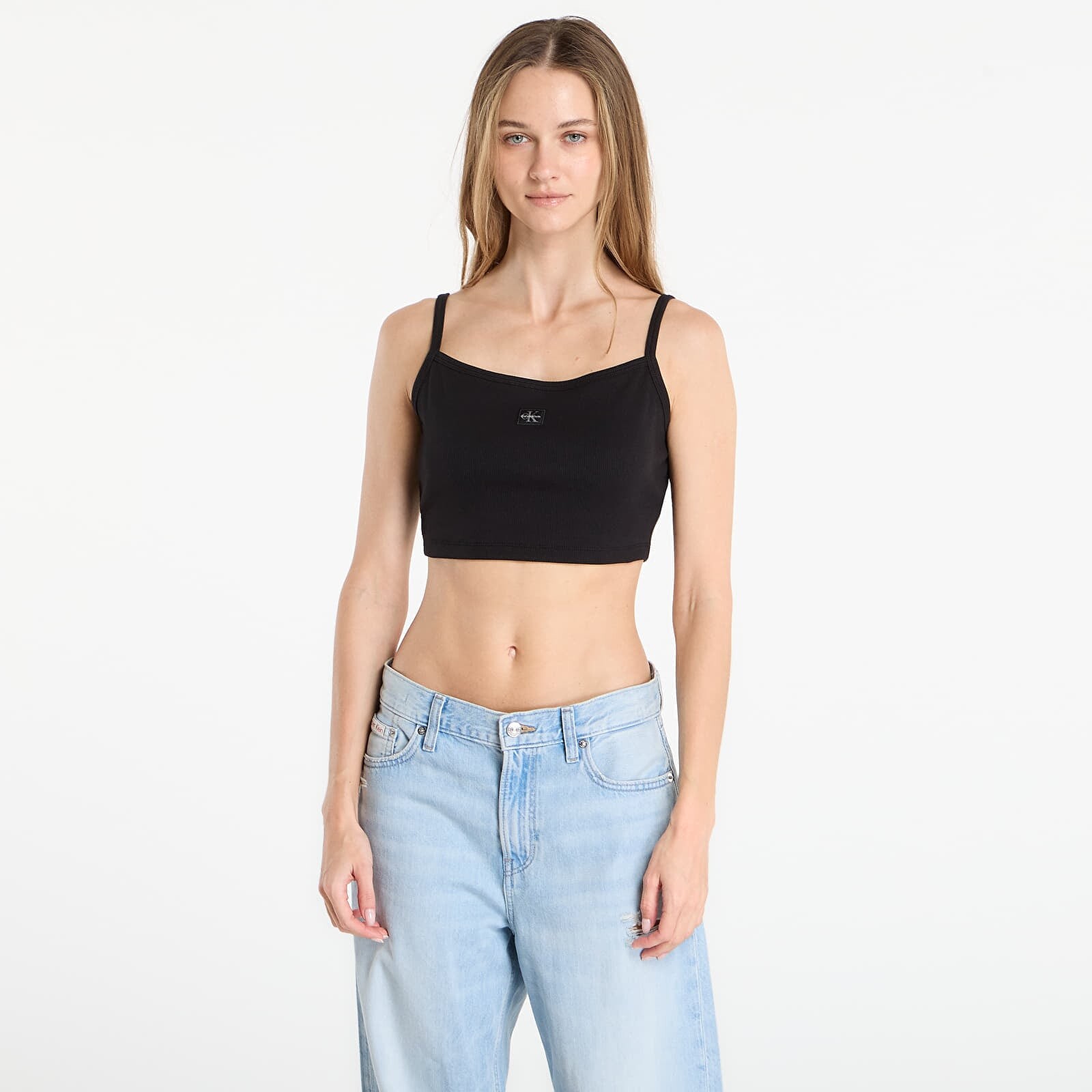 Calvin Klein Jeans Sl Woven Label 2X2 B Black L