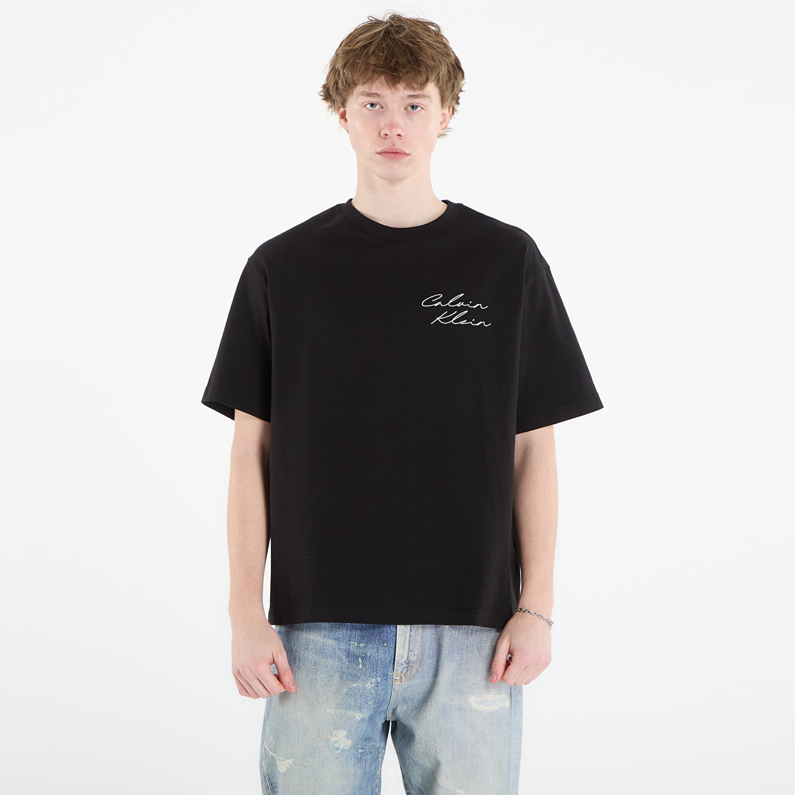 Tričko Calvin Klein Jeans 16S April Graphic Se Tee Black L
