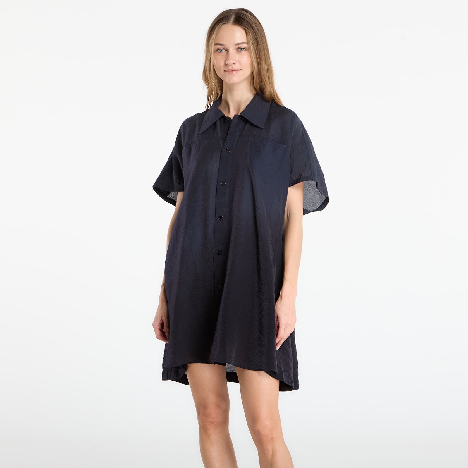 Košeľa Y-3 Short Sleeve Dip Dye Utility Overshirt Black/ Night Grey M