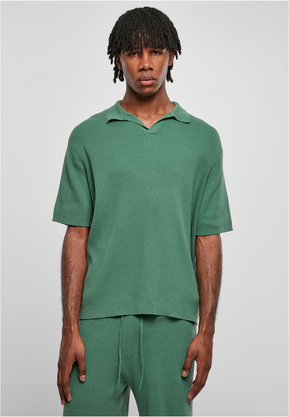 Ribbed Leaf Oversized Shirt