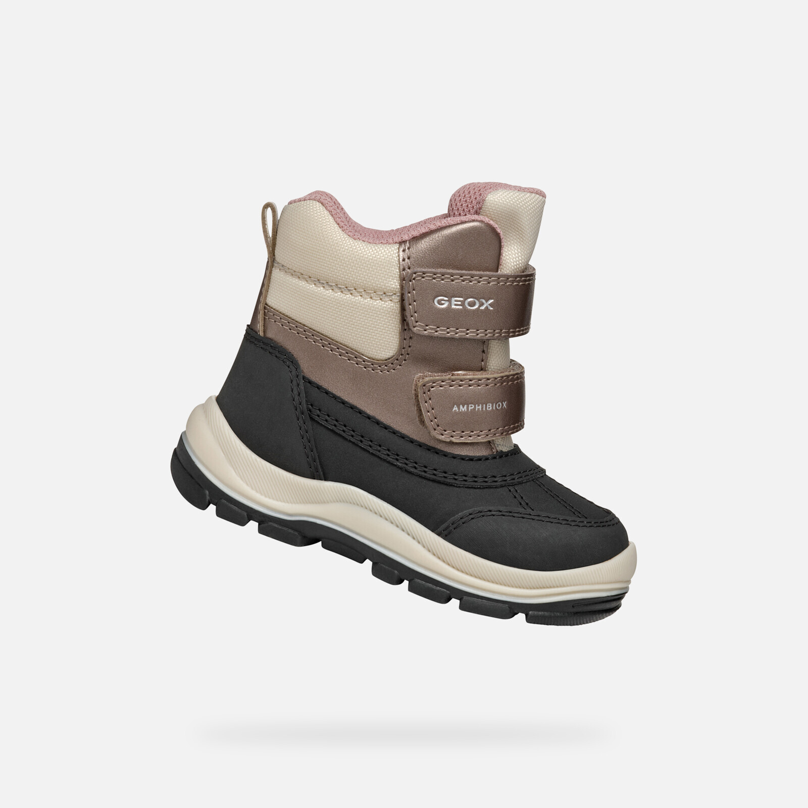 Čierne dievčenské členkové topánky Geox Flanfil ABX