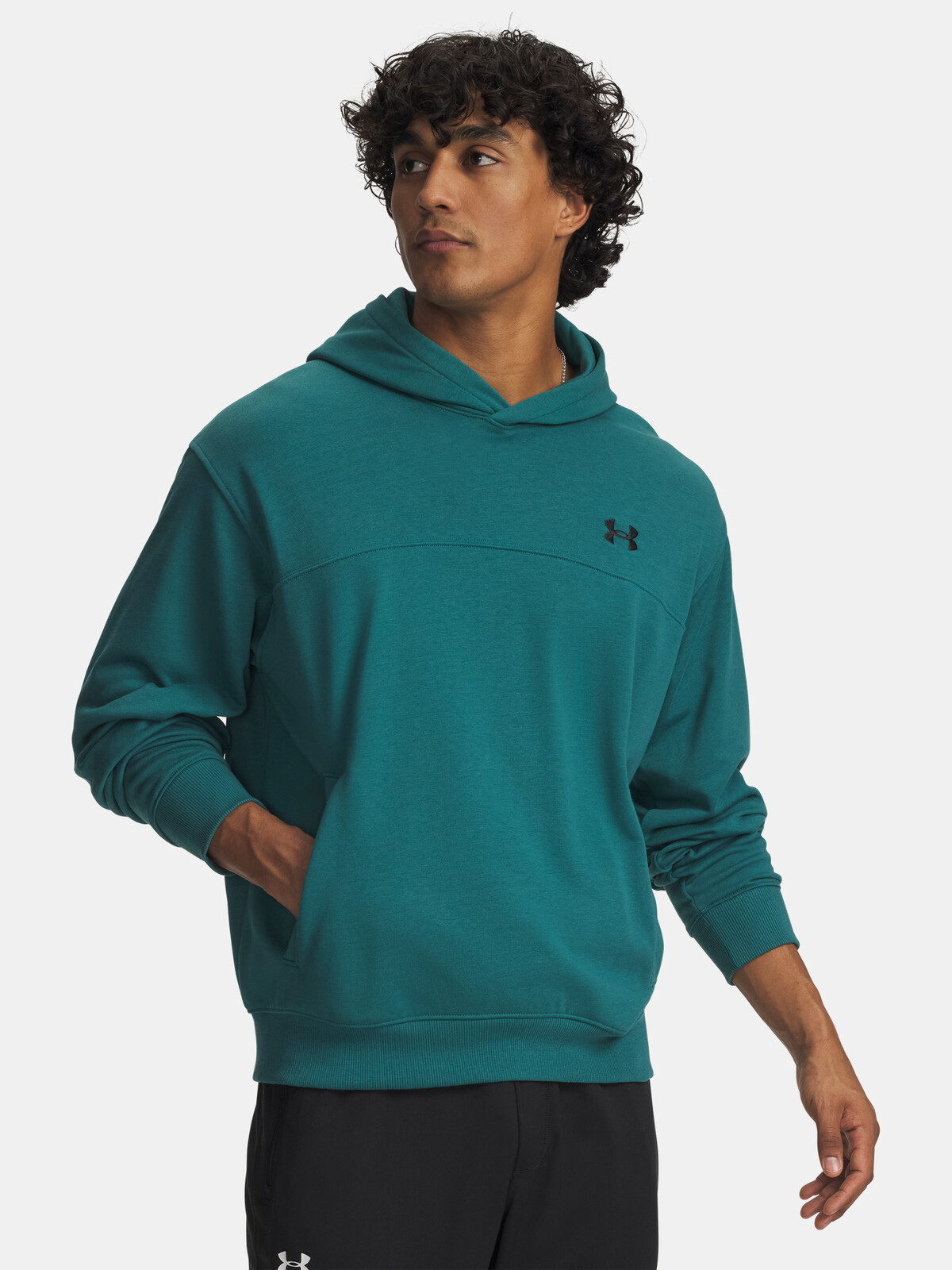 Pánska mikina Under Armour UA Rival LW Hoodie-GRN