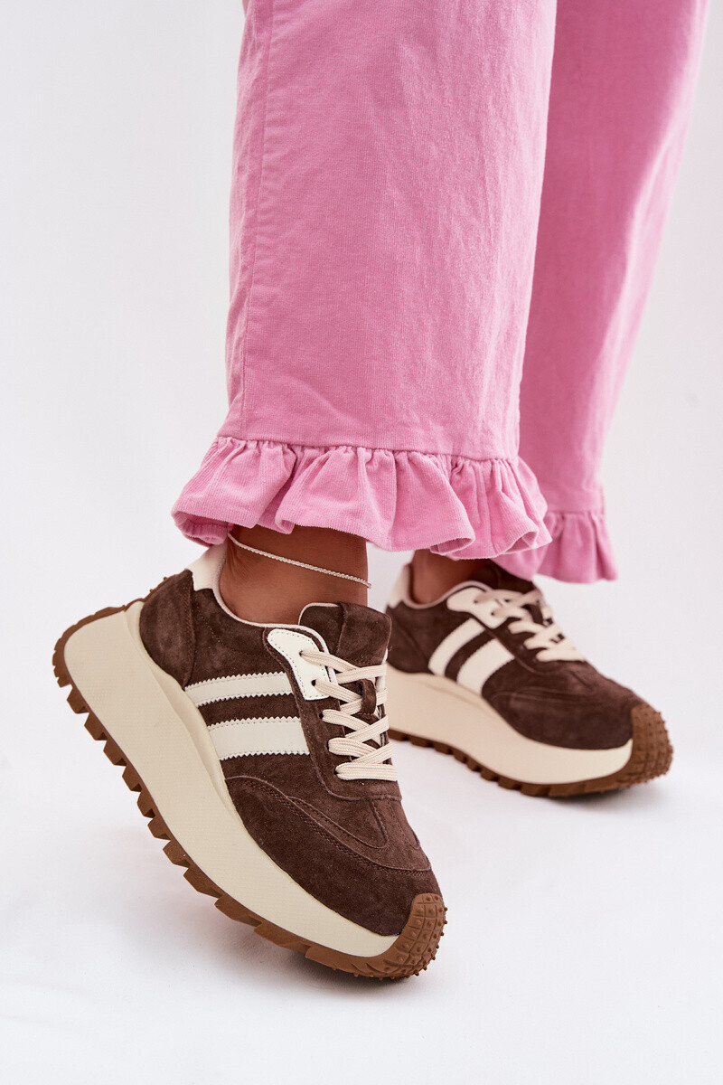 Semišové tenisky na platforme