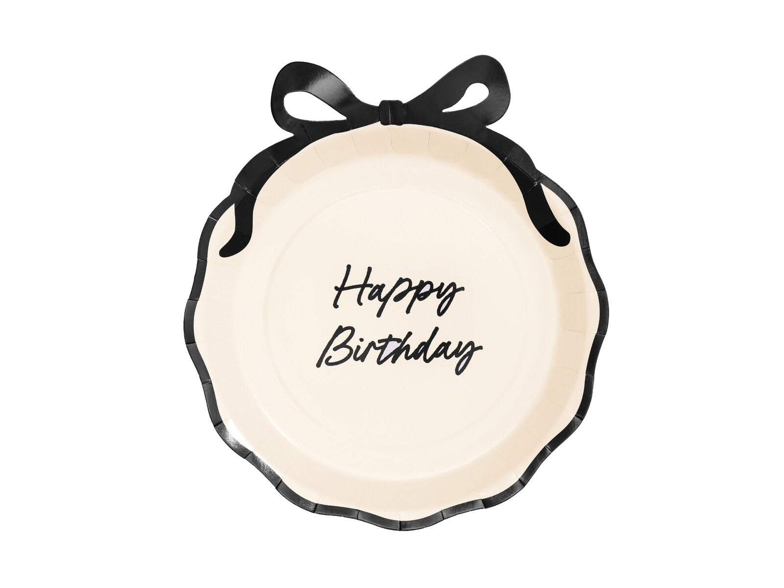 PartyDeco Papierové taniere - Happy Birthday 24 cm 6 ks