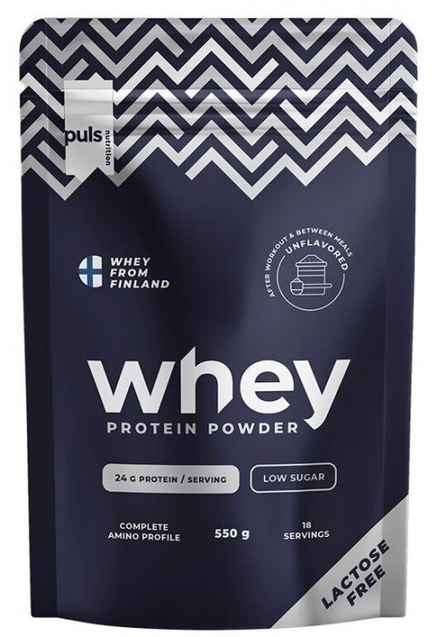Puls nutrition whey protein lactose free 550 g - bez příchuti