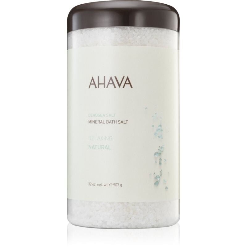 AHAVA Dead Sea Salt Natural Relaxing minerálna soľ do kúpeľa z Mŕtveho mora 907 g
