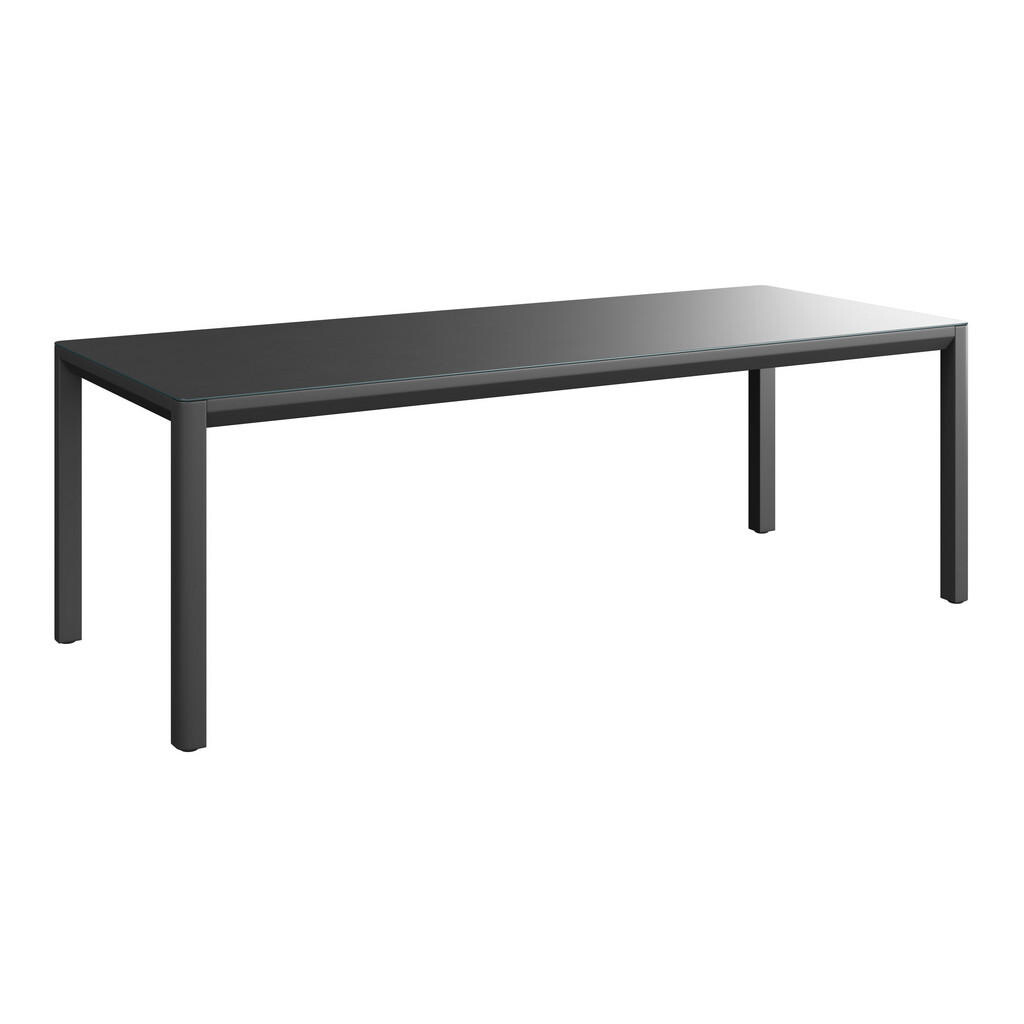 Ambia Garden ZÁHRADNÝ STÔL, kov, sklo, 220/74/90 cm