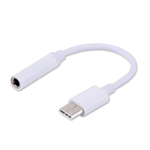 Audio adaptér biely AK-35 USB typ 3.1 C (M) - Jack 3,5 mm (F) - Savio UNI