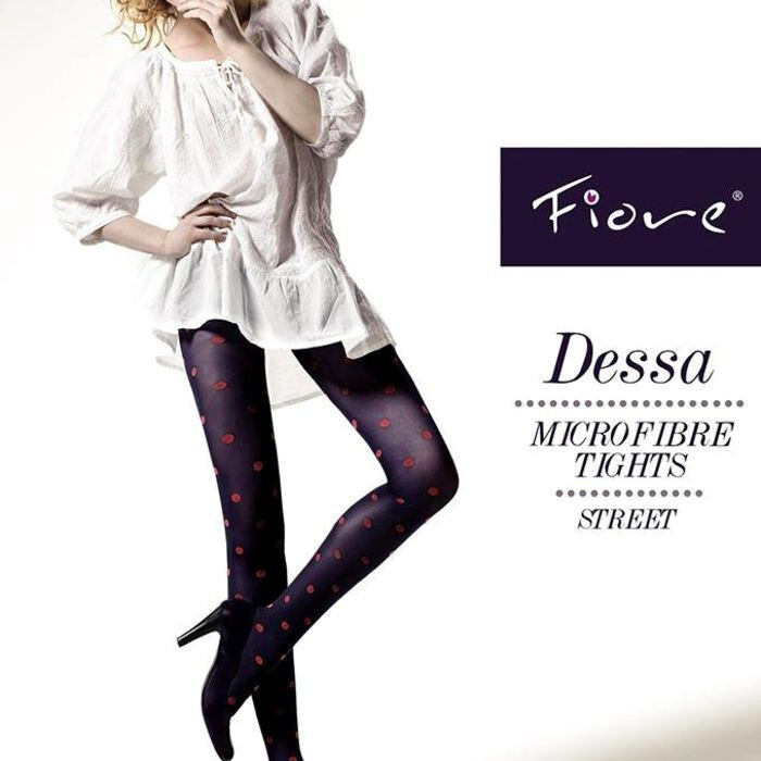 Punčochové kalhoty Fiore Dessa 40 den - Fiore 2-S navy blue